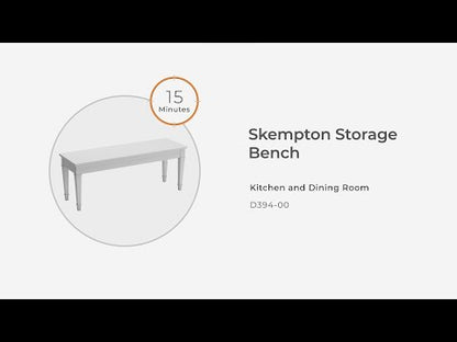 Skempton - Storage Bench - White